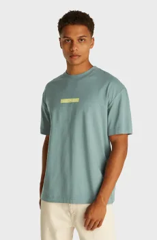 Мужская мятная футболка NYC 2025 Ментоловый XL Calvin Klein Jeans J30J327524