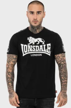 Мужская черная футболка STOUR Черный XL Lonsdale 117534