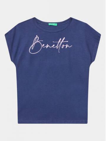 United Colors Of Benetton Футболка 3I1XC10C0 Cиній Regular Fit United Colors Of Benetton Футболка 3I1XC10C0 Cиній Regular Fit
