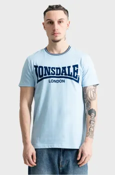 Мужская голубая футболка POTTERNEWTON Голубой L Lonsdale 117605