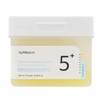 Тонер-пады для лица Numbuzin No.5 Vitamin-Niacinamide Concentrated Pad с витаминами, 180 мл, 70 шт Тонер-пады для лица Numbuzin No.5 Vitamin-Niacinamide Concentrated Pad с витаминами, 180 мл, 70 шт