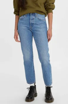Женские голубые джинсы 501® Straight Crop Голубой 25-30 Levi’s® 36200;0236