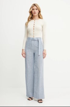 Брюки с примесью льна Fracomina