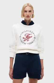 Женский белый джемпер NAUTICAL Белый L Tommy Hilfiger WW0WW51007