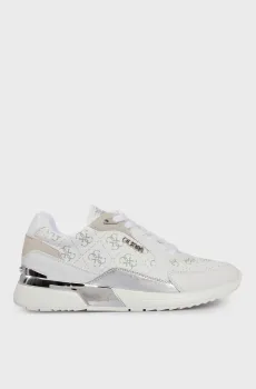 Женские белые кожаные кроссовки MOXEA12 Белый 36 Guess FLTMOXELE12