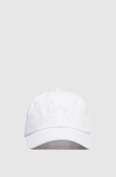 Белая кепка с вышивкой эмблемы