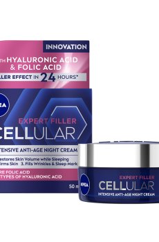 Ночной крем для лица NIVEA Hyaluron Cellular Filler антивозрастной, против морщин, 50 мл