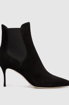 Черные замшевые ботильоны Godiva