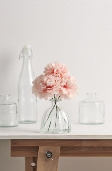 Декоративна штучна рослина - пастельний рожевий