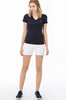 Женские белые шорты Белый 36 Lacoste GF090202B