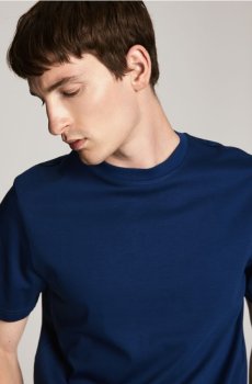 Reserved - MEN`S T-SHIRT - індиго - 676IH-57X
