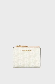 Женский белый кошелек с узором EMPIRE MONEY PIECE Белый ONESIZE Michael Kors 32S4G8ED7V
