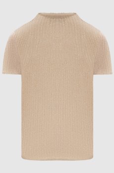 Бежевый топ MIRADA с люрексом