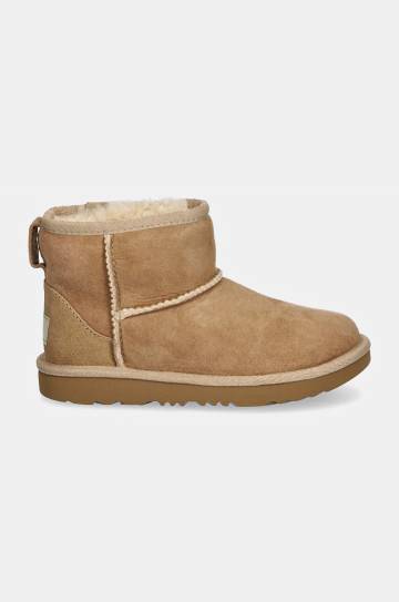 Детские замшевые сапоги UGG Classic Mini II цвет бежевый 1017715K Детские замшевые сапоги UGG Classic Mini II цвет бежевый 1017715K