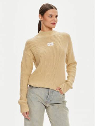 Calvin Klein Jeans Светр J20J223609 Бежевий Loose Fit Calvin Klein Jeans Светр J20J223609 Бежевий Loose Fit