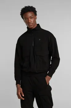 Мужская черная спортивная кофта Rovic skipper loose sw Черный L G-Star RAW D25096,D566
