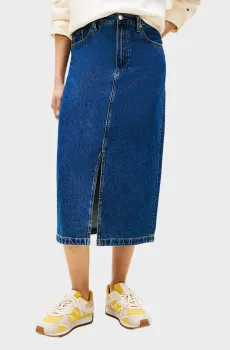 Женская синяя джинсовая юбка EMI Синий 36 Tommy Hilfiger WW0WW47729