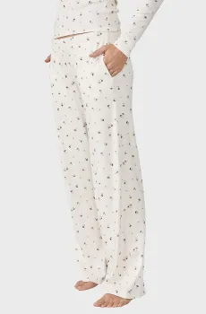 Женские белые брюки с узором FISLA Белый L Etam 6555983