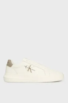 Мужские белые кожаные сникерсы CHUNKY CUPSOLE Белый 42 Calvin Klein YM0YM00681