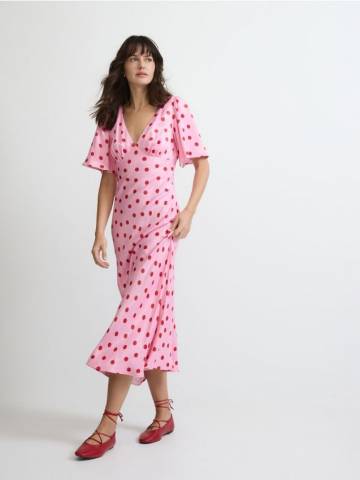 Reserved - LADIES` DRESS - рожевий - 938GQ-30X Reserved - LADIES` DRESS - рожевий - 938GQ-30X