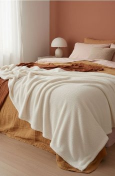 Плед - кремовий