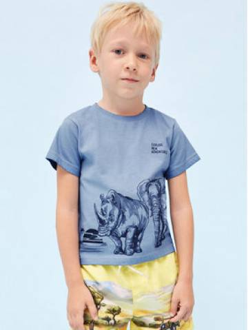 Mayoral Футболка 3011 Голубий Regular Fit Mayoral Футболка 3011 Голубий Regular Fit