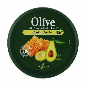 Масло для тела Madis HerbOlive Body Butter с оливковым маслом, авокадо и медом, 250 мл Масло для тела Madis HerbOlive Body Butter с оливковым маслом, авокадо и медом, 250 мл