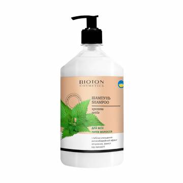 Шампунь Bioton Cosmetics Крапива, для всех типов волос, 1 л Шампунь Bioton Cosmetics Крапива, для всех типов волос, 1 л