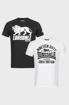 Мужская футболка (2 шт) BYLCHAU Разноцветный S Lonsdale 114063