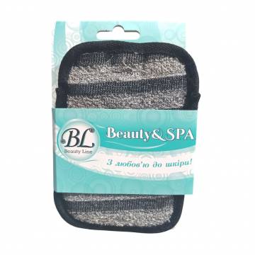 Мочалка-мешочек Beauty Line Beauty & SPA с полиэстера и угля (412257) Мочалка-мешочек Beauty Line Beauty & SPA с полиэстера и угля (412257)
