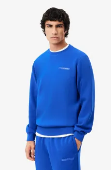 Мужская голубая толстовка Голубой M Lacoste SH2858HJM