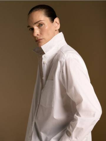 Reserved - Бавовняна сорочка - білий - 142GN-00X