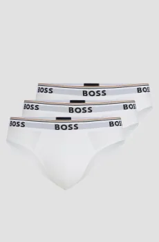 Мужские белые брифы (3 шт) Белый L BOSS 50475273;100