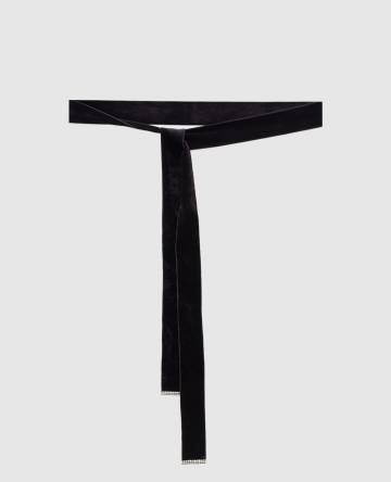 Фиолетовый пояс с кристаллами