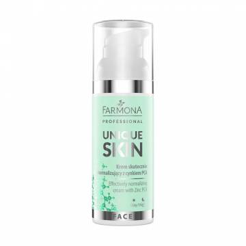 Нормализующий крем для лица Farmona Professional Unique Skin Effectively Normalizing Cream с цинком PCA, 50 мл Нормализующий крем для лица Farmona Professional Unique Skin Effectively Normalizing Cream с цинком PCA, 50 мл