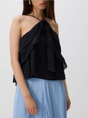 Reserved - LADIES` BLOUSE - чорний - 422FH-99X Reserved - LADIES` BLOUSE - чорний - 422FH-99X