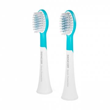 Сменные насадки для электрической зубной щетки Sencor Toothbrush Heads SOX 105 бело-голубые, 2 шт Сменные насадки для электрической зубной щетки Sencor Toothbrush Heads SOX 105 бело-голубые, 2 шт