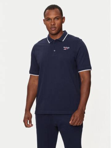 Reebok Поло Identity Small Logo Polo 100073032 Cиній Regular Fit Reebok Поло Identity Small Logo Polo 100073032 Cиній Regular Fit