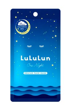 Тканевая маска для лица LuLuLun Face Mask One Night Rescue Brightening против тусклости кожи, 1 шт
