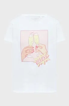 Женская белая футболка Белый L Guess W6GI32.K3301;G011