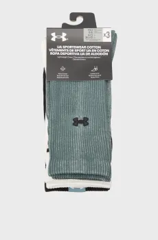 Носки (3 пары) UA Sportswear Cotton Nv Crew Разноцветный 42-47.5 Under Armour 1390130-587