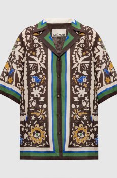 Коричневая рубашка Maroc с рамой