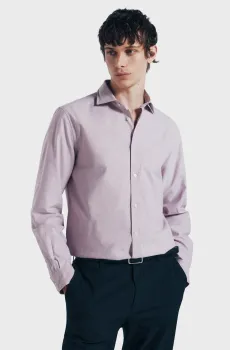 Мужская розовая рубашка Розовый M SPRINGFIELD 272777