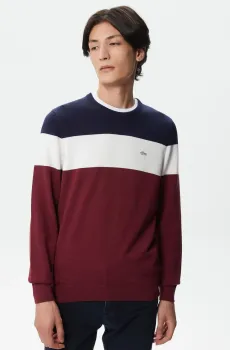Мужской бордовый свитер Бордовый M-L Lacoste AH215757L