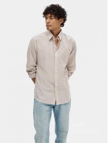 Selected Homme Сорочка 16078867 Бежевий Slim Fit Selected Homme Сорочка 16078867 Бежевий Slim Fit