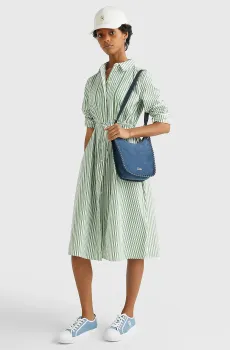 Женское платье в полоску ORG CO STRIPE Разноцветный XS Tommy Hilfiger WW0WW37955