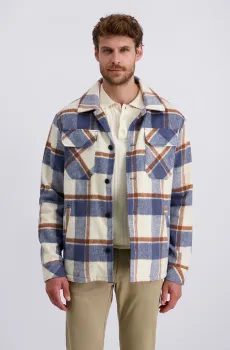 Мужская рубашка-пальто в клетку Разноцветный 54 Pierre Cardin PC.-C8 10179.0096