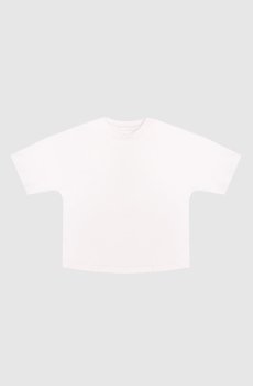 Детская розовая футболка с принтом логотипа