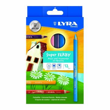 Олівці кольорові Fila Lyra Super ferby lacquered максі 12 кольорів (L3721120) Олівці кольорові Fila Lyra Super ferby lacquered максі 12 кольорів (L3721120)