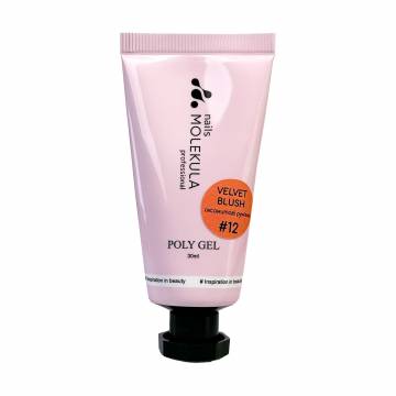 Полигель для ногтей Nails Molekula Professional Poly Gel 12 Velvet Blush, 30 мл Полигель для ногтей Nails Molekula Professional Poly Gel 12 Velvet Blush, 30 мл